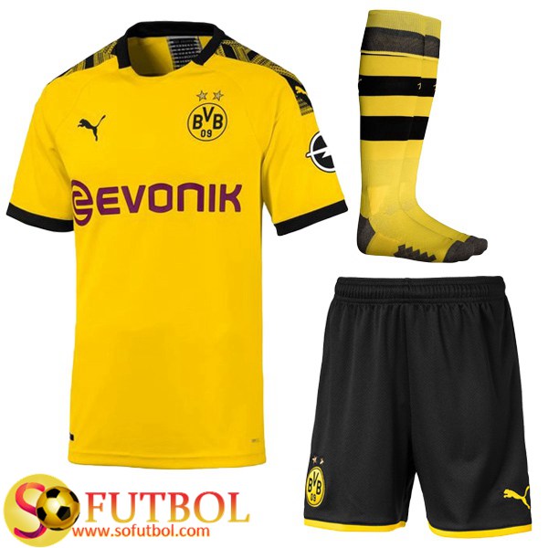 AAA + calidad tailandesa - Traje Camiseta de Dortmund BVB Primera + Calcetines 2019 20