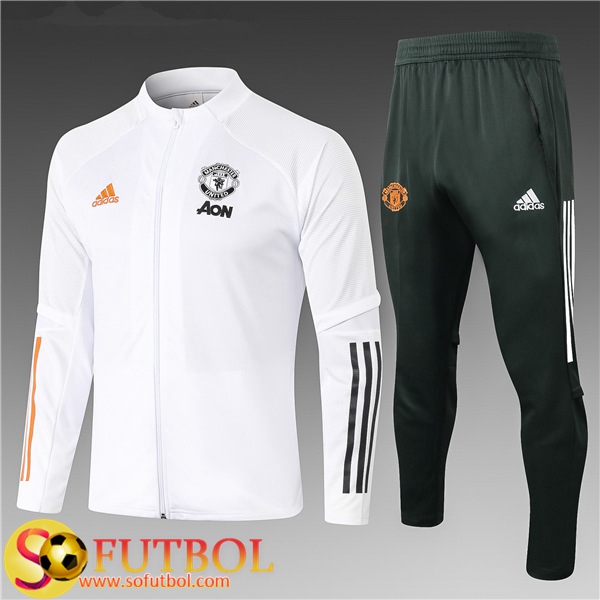 Chandal Futbol Manchester United Ninos Roja 2020 21 / Chaqueta Con Capucha  y Pantalon Entrenamiento