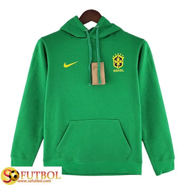 Sudadera de Entrenamiento Brasil 2022 Verde Claro - Camisetasdefutbolshop