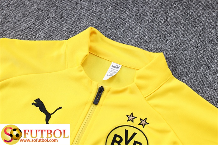 Las Mejores Chandal Equipos De Futbol - Chaqueta Dortmund BVB Amarillo  2022/2023 Baratas