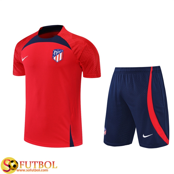 Fotos De Camiseta Entrenamiento Atletico Madrid Cortos Rojo 2022