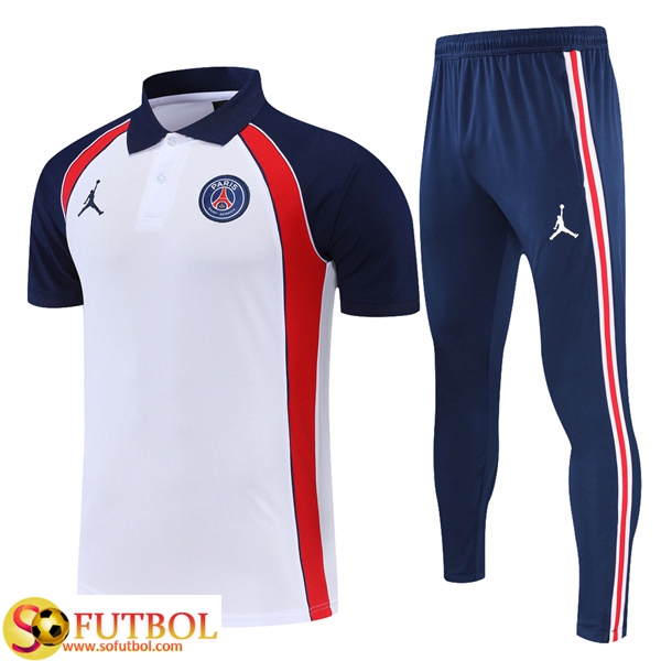 Paginas Para Comprar Camiseta Polo Jordan PSG Blanco 2022 2023 Baratas