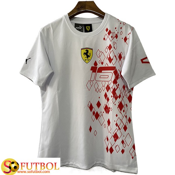 Camiseta Ferrari (Blanco) Original: Compra Online en Oferta