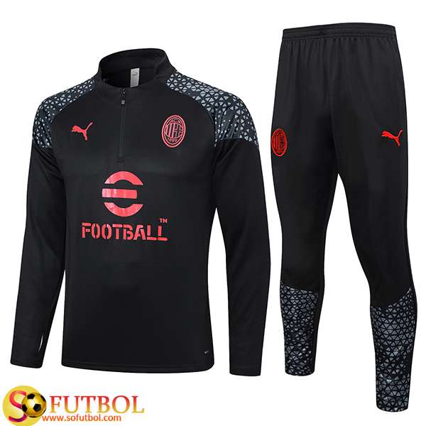 Como Crear Chandal Equipos De Futbol - Chaqueta AC Milan Rojo 2022/2023  Baratas