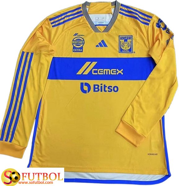 Playera de tigres manga larga hot sale