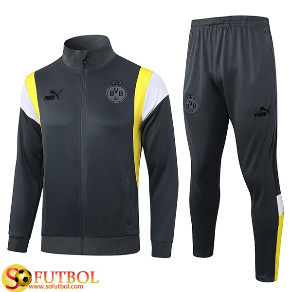 Las Mejores Chandal Equipos De Futbol - Chaqueta Dortmund BVB Amarillo  2022/2023 Baratas