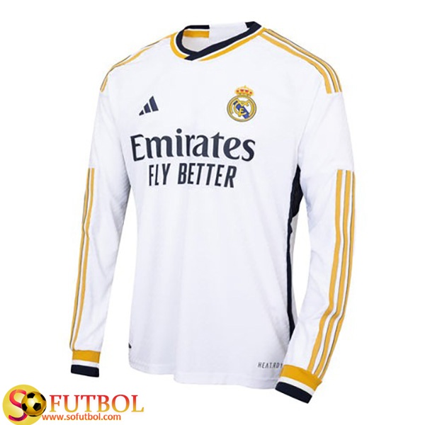 Camiseta de manga larga 1ª Real Madrid 2023/2024 Niño Baratas